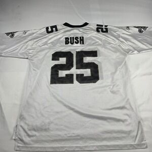 New Orleans Saints Jersey Mens 2XL White NFL Football Reggie Bush 25 Reebok